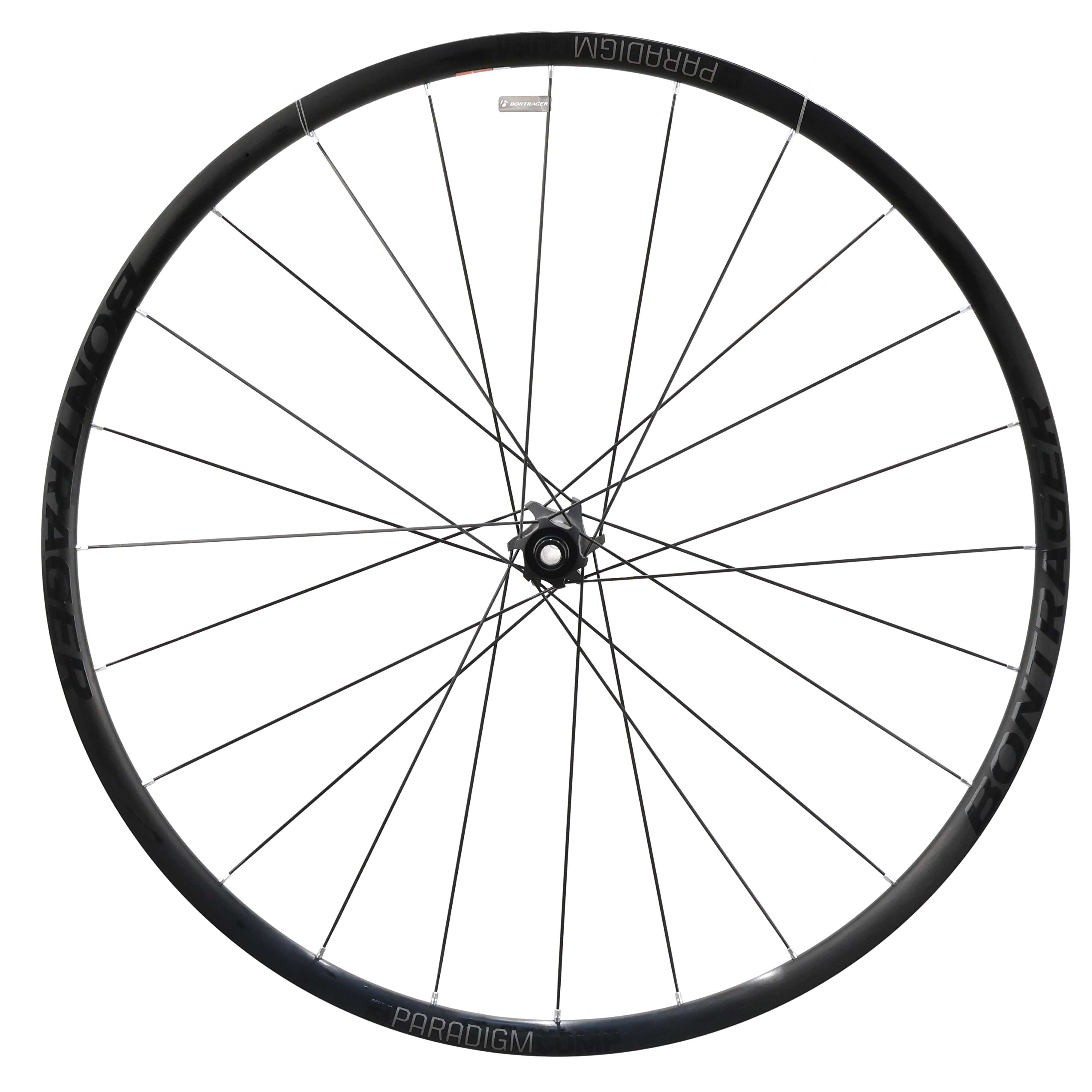 Bontrager Paradigm Comp Disc Front Wheel,  700c, 12x100mm Thru Axle, TLR, Black