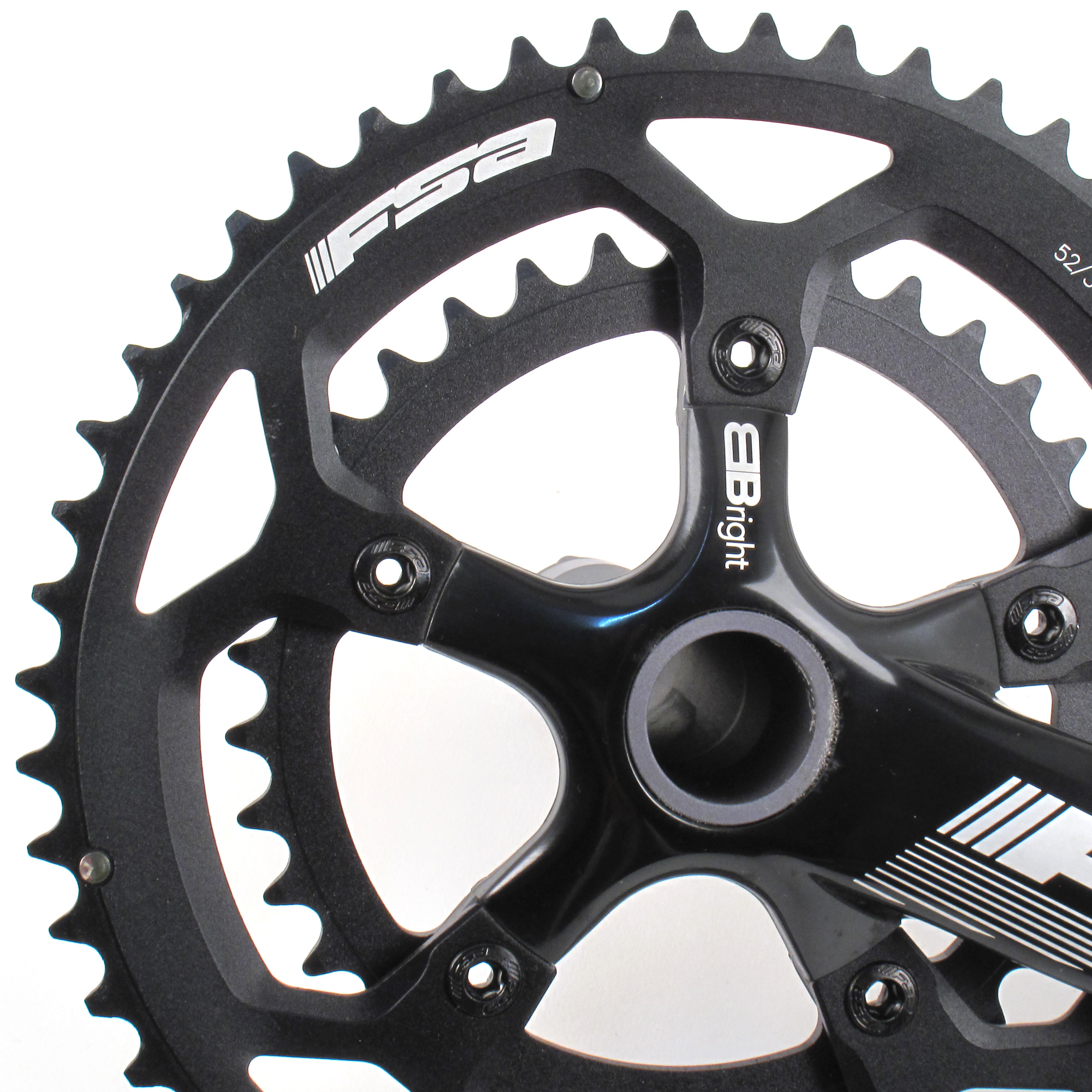 FSA Gossamer BBright Road//Triathlon Bike Crankset 52//36 10//11 Speed 175mm////Black