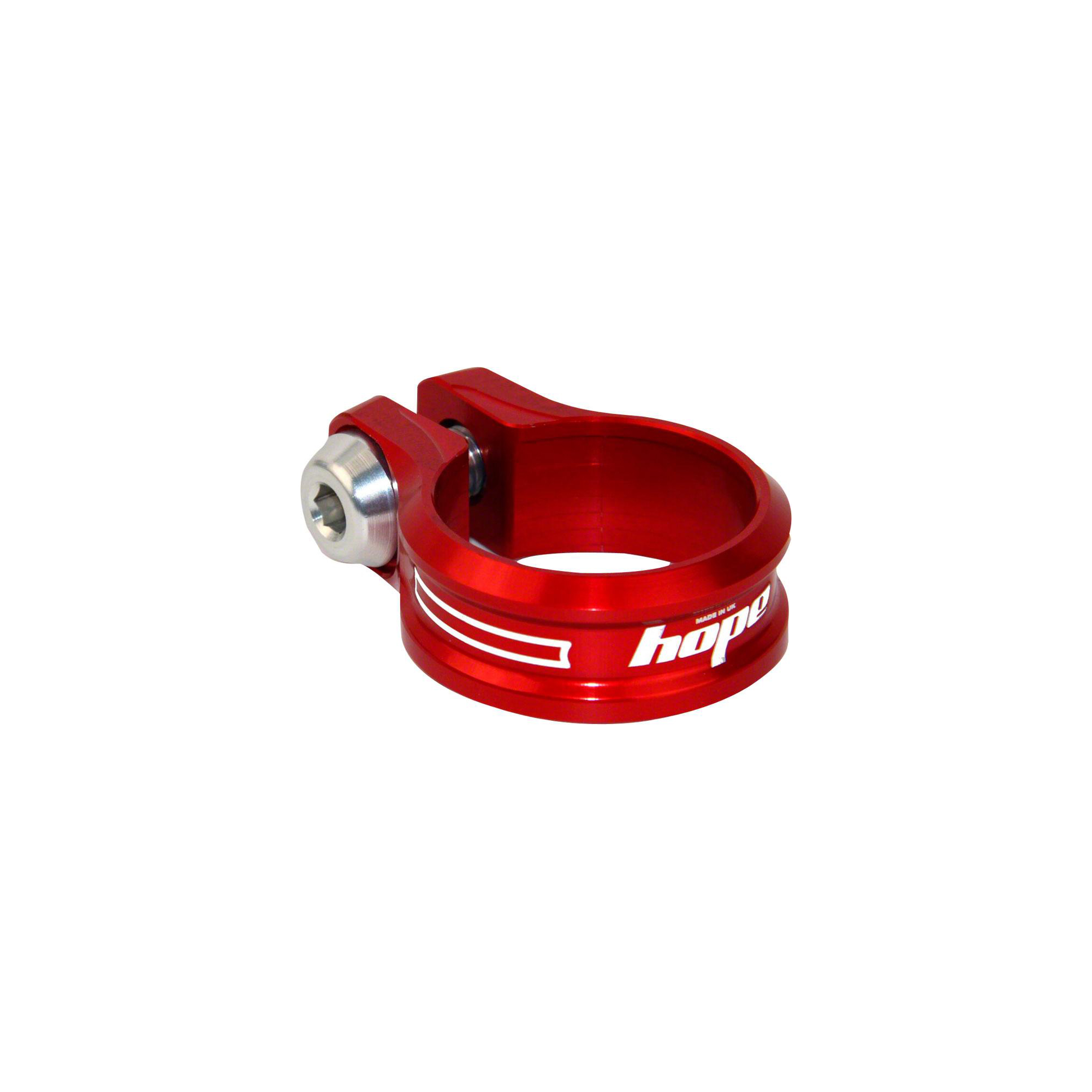 Red Universal Design QR-convertible Collar Hope Bolt Seat Clamp 34.9mm