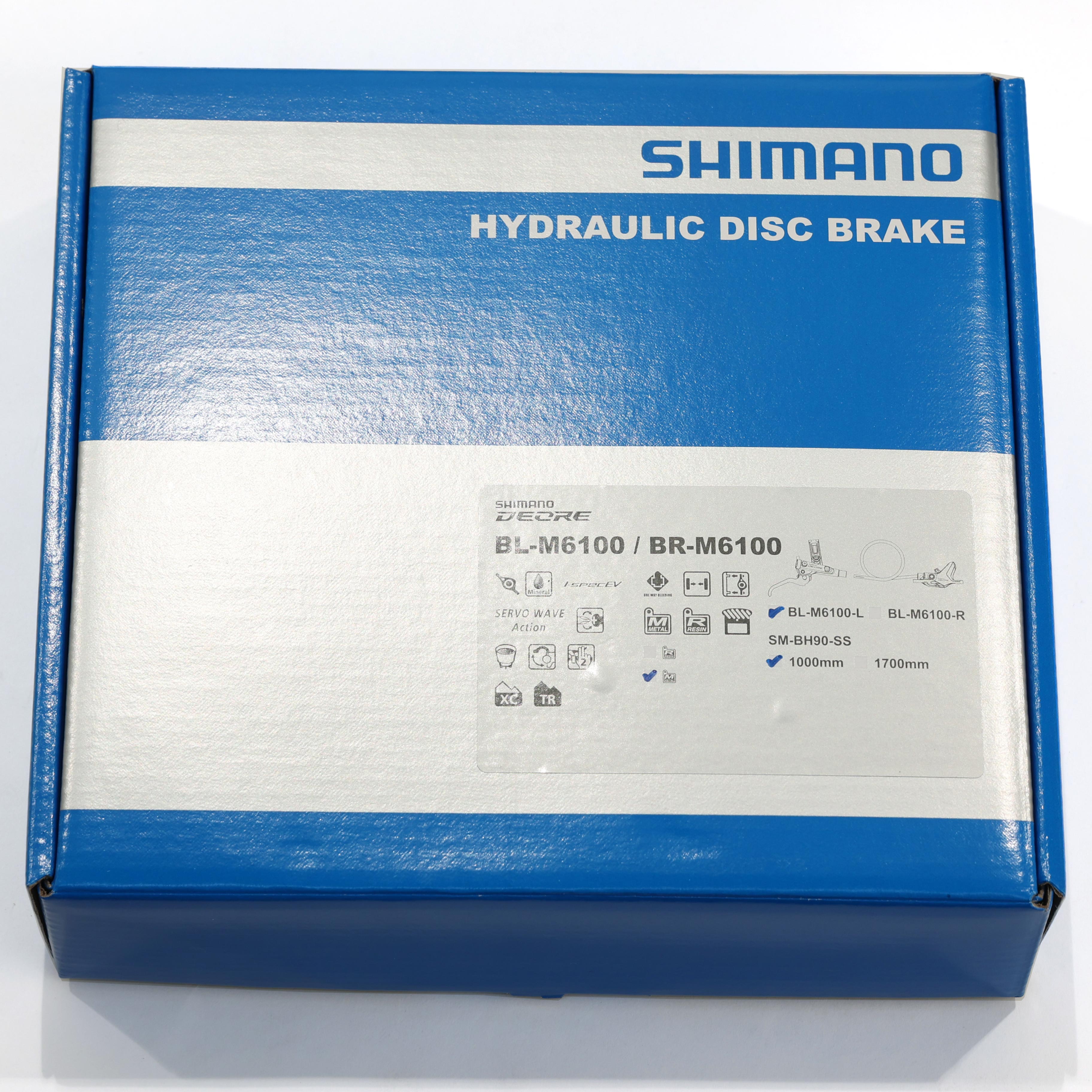 Shimano Deore M6100 Hydraulic Disc Brake and Lever, Metal Pad