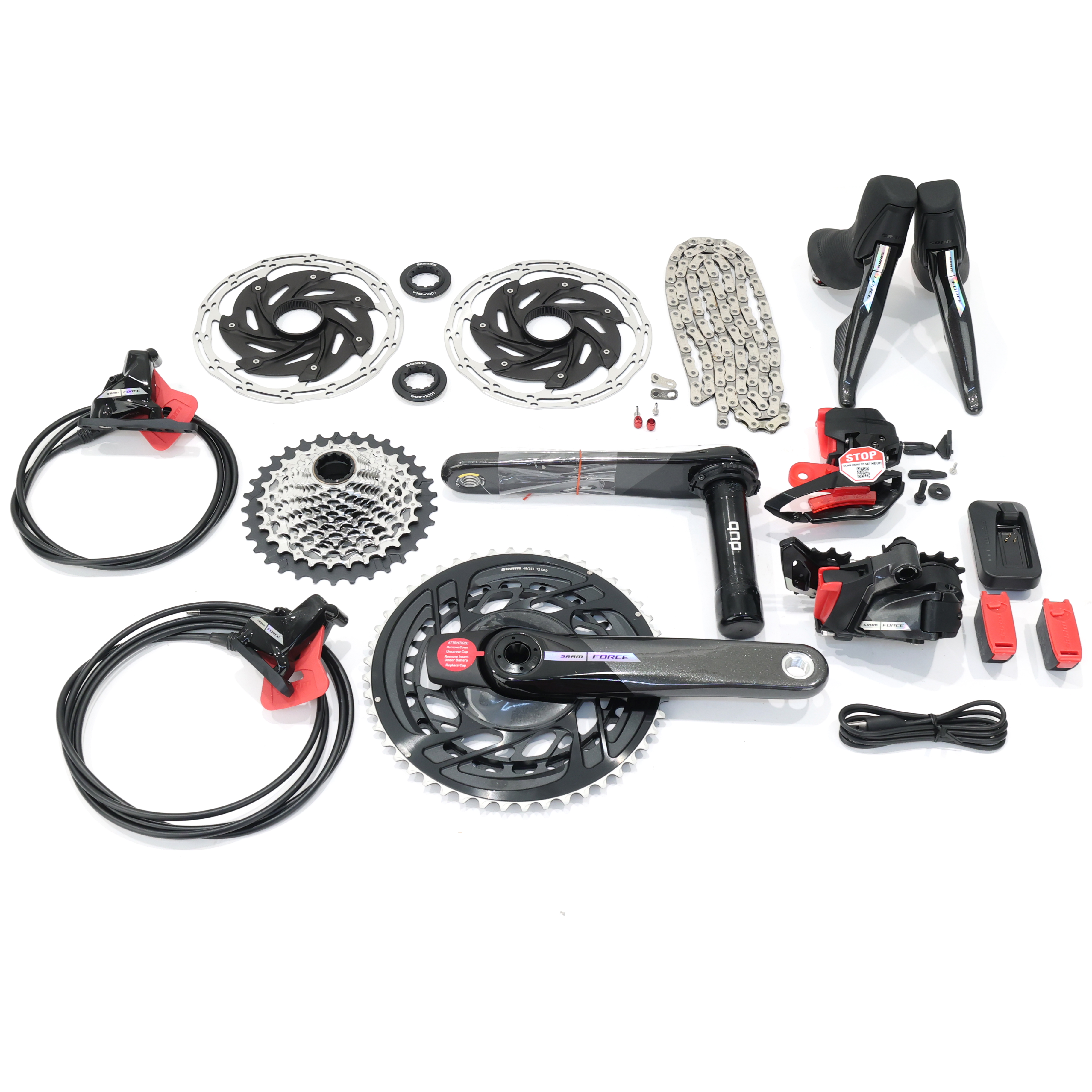 SRAM Force D2 AXS Power-Meter Groupset, 48/35T, 10-33T, 2 x 12