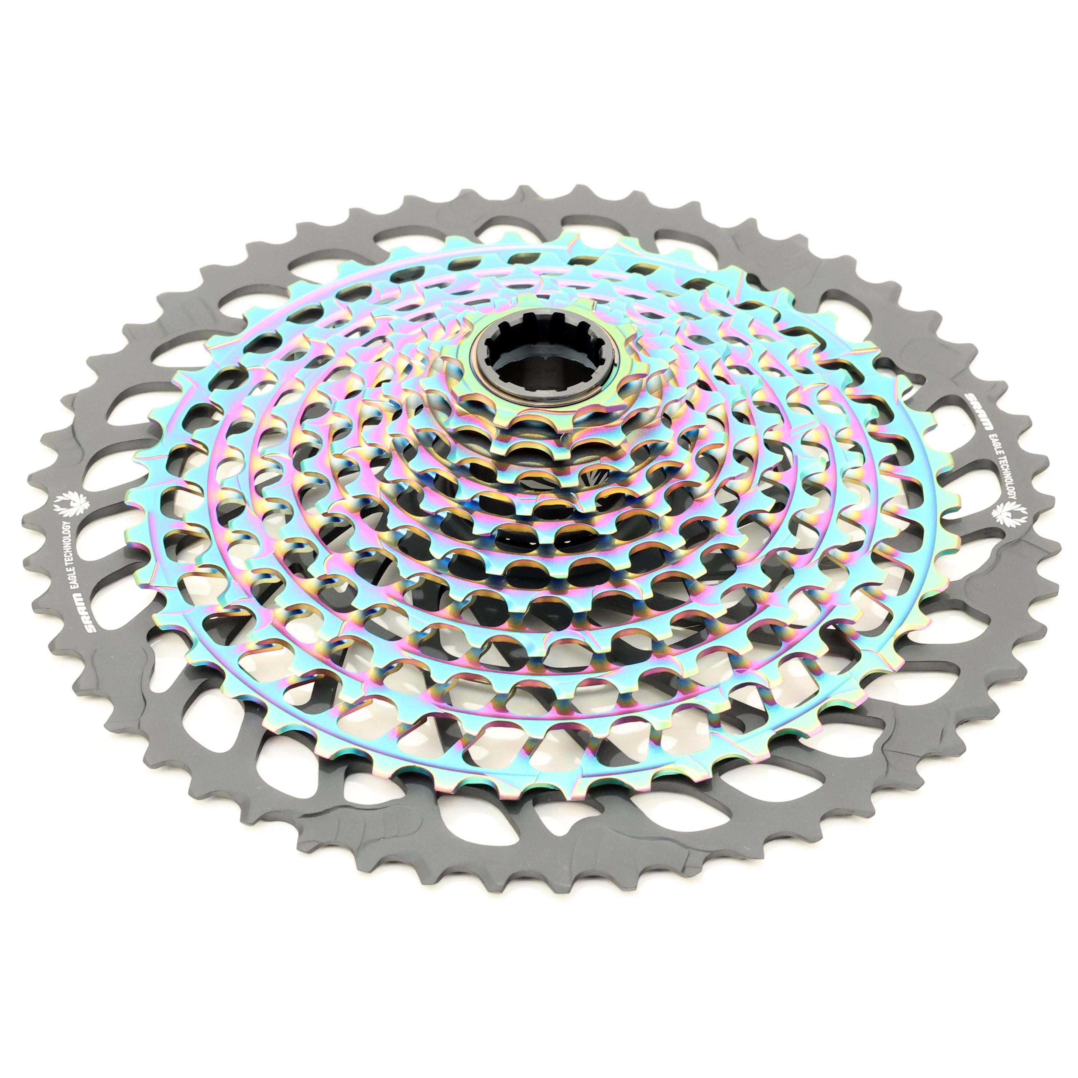 SRAMスプロケットXG-1299 RAINBOW 10-50 12S Sram Eagle XX1 XG-1299 12-Speed Casette, 10-52t Rainbow, For