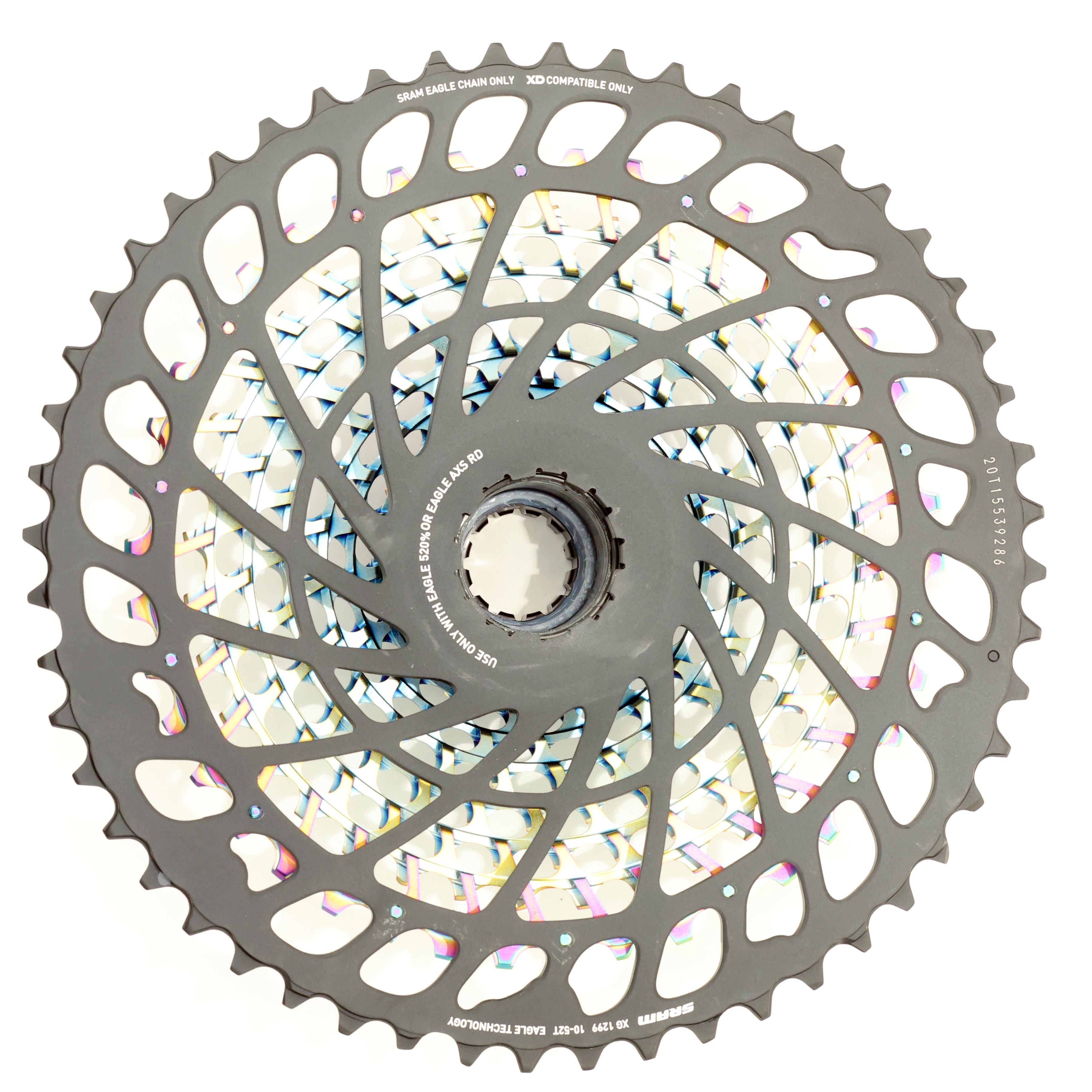 SRAMスプロケットXG-1299 RAINBOW 10-50 12S SRAM XG-1299 XX1 Eagle Cassette (Rainbow) (12 Speed) (XD