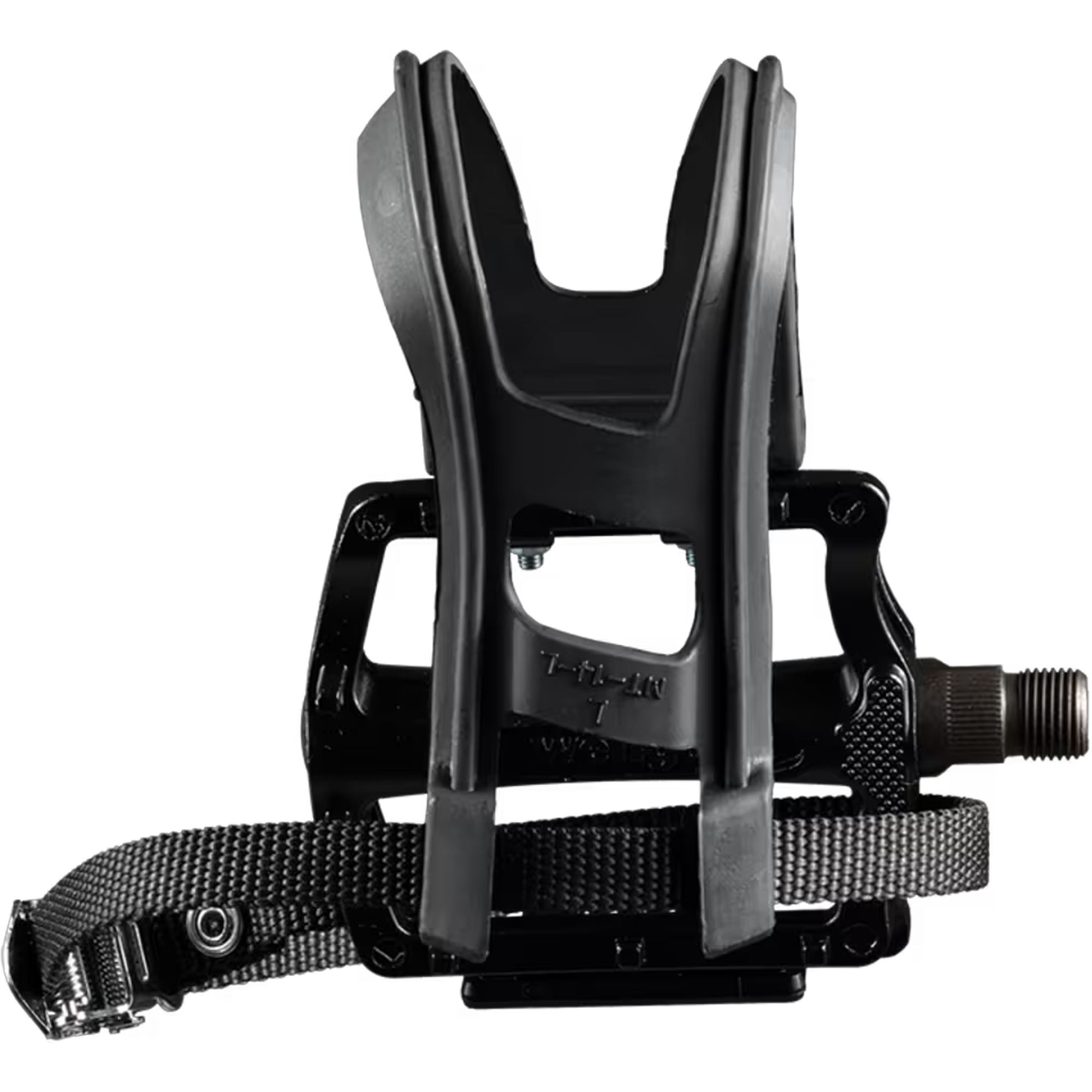 Pedal Set With Clip & Strap, Medium, Resin, 9/16", Durable